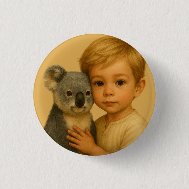 Bond of the Wild and Innocent (Koala) Button (Front)