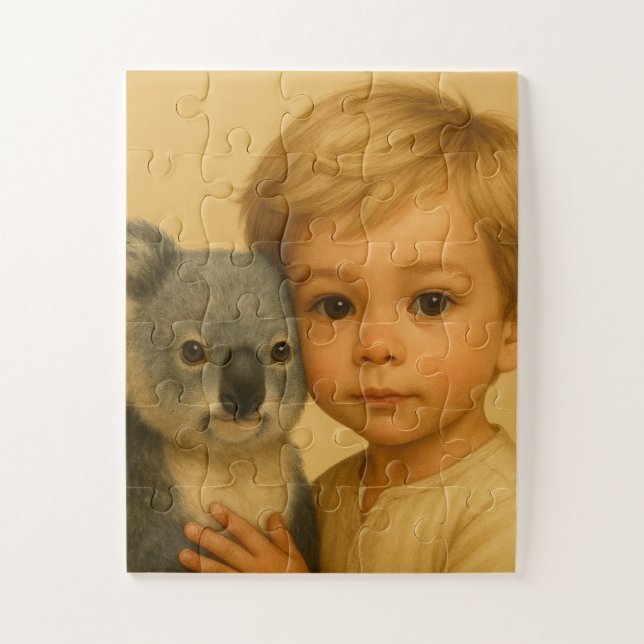 Bond of the Wild and Innocent (Koala) Jigsaw Puzzle (Vertical)