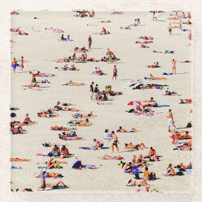 Bondi Bathers, 2016 (photo) | SVP Images Glass Coaster (Front)