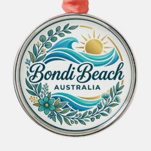 Bondi Beach Australia Metal Ornament