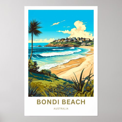 Bondi Beach Australia Travel Print