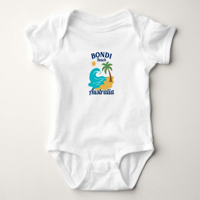 Bondi Beach Baby Bodysuit (Front)