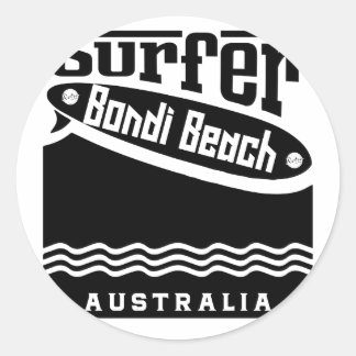 Bondi Beach Classic Round Sticker