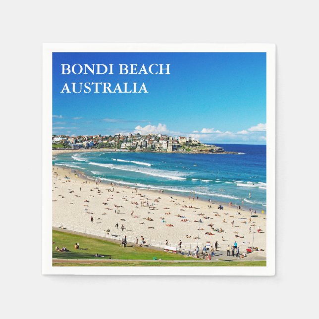Bondi Beach Cocktail Napkin (Front)
