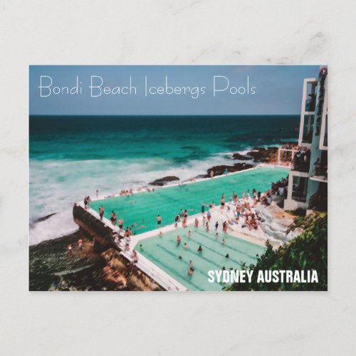 Bondi Beach Icebergs Pool _ Postcard