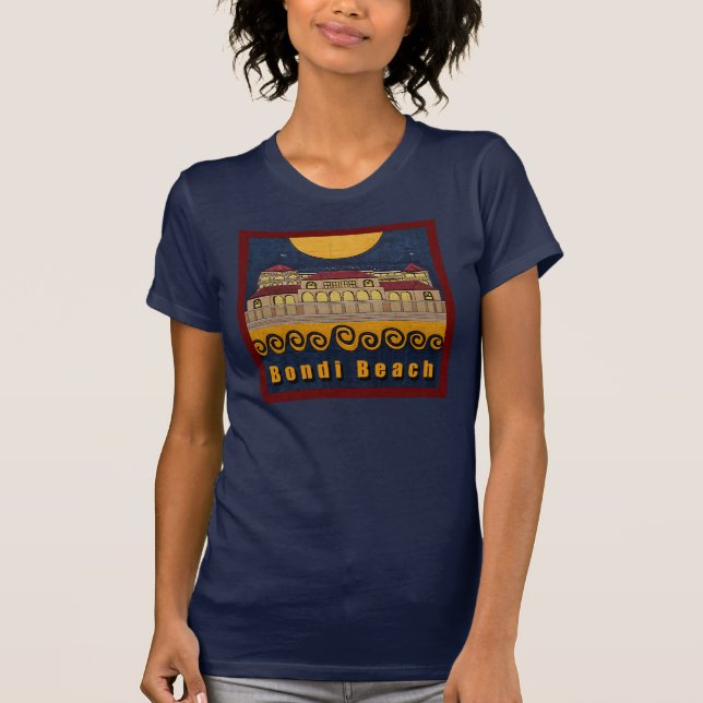 Bondi Beach Pavilion Navy Blue T-shirt (Front)