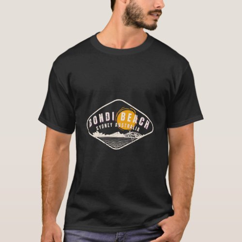 Bondi Beach Retro Distressed T_Shirt