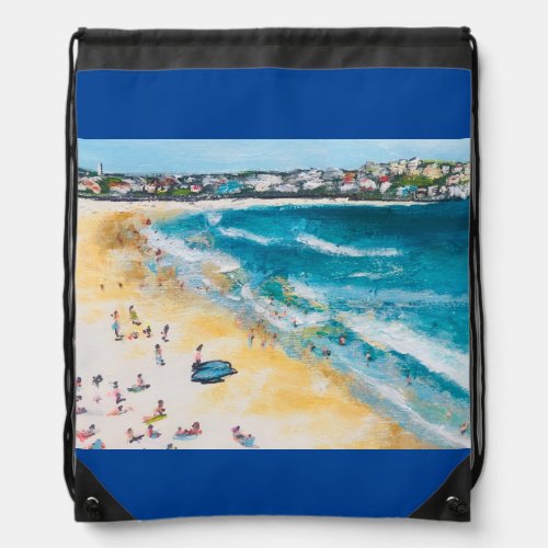 Bondi Beach Summer  Drawstring Bag