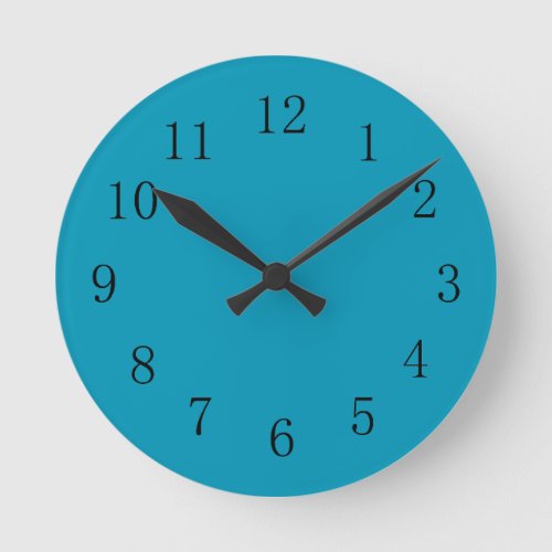 Bondi Blue Color Kitchen Wall Clock