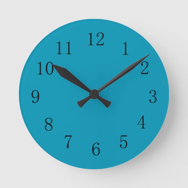 Bondi Blue Color Kitchen Wall Clock (Front)