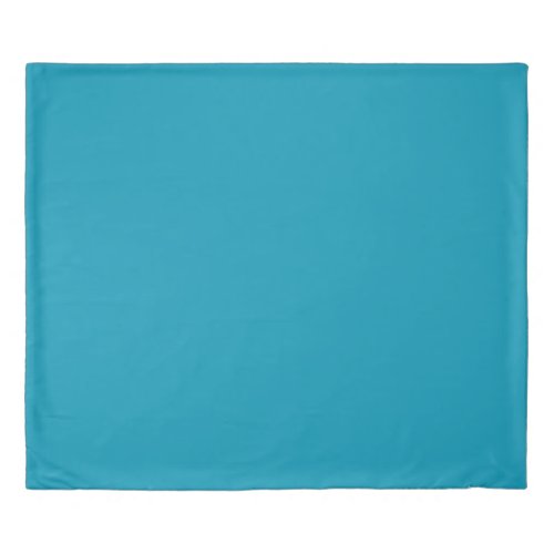 Bondi Blue Solid Color Duvet Cover