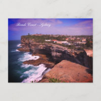Bondi Coast panorama, Sydney - Australia Postcard