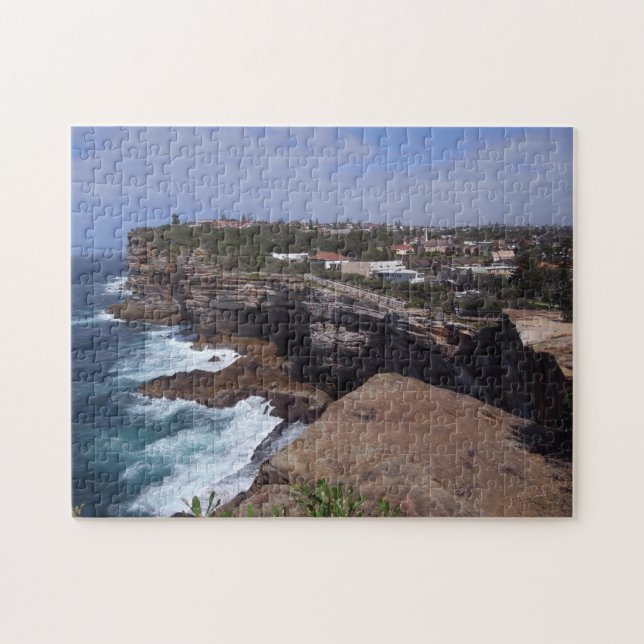 Bondi Coast Panorama, Sydney Beach, Australia Jigsaw Puzzle (Horizontal)