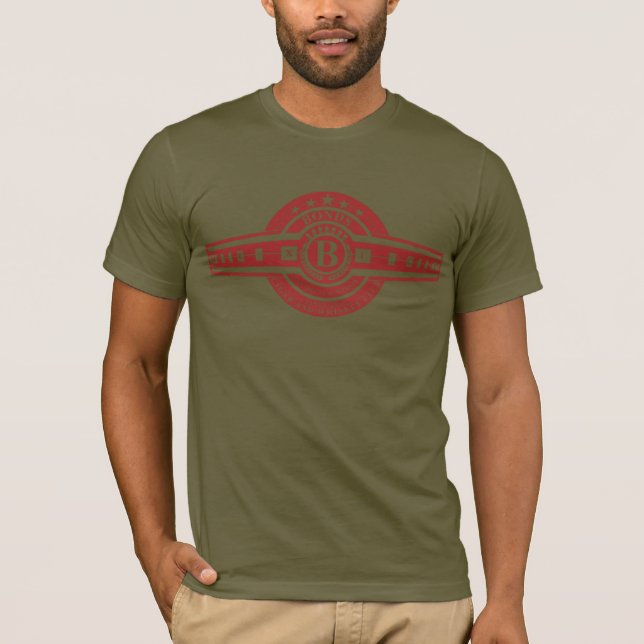 Bonds Cigar and Whiskey Club Red T-Shirt (Front)