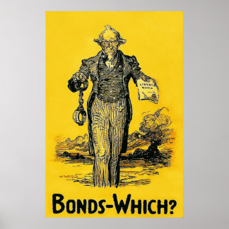 Bonds ~ Which? Vintage World War 1. Poster