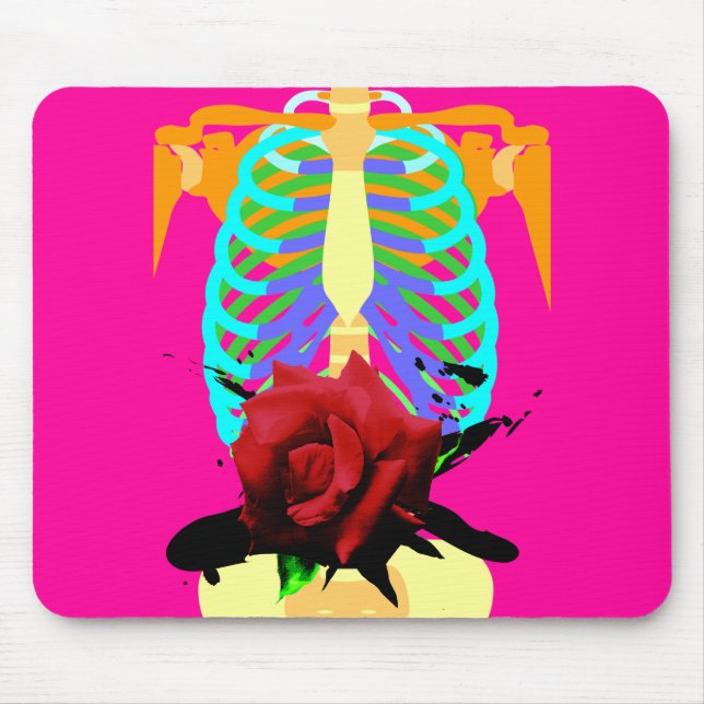 bone_01color mouse pad (Front)