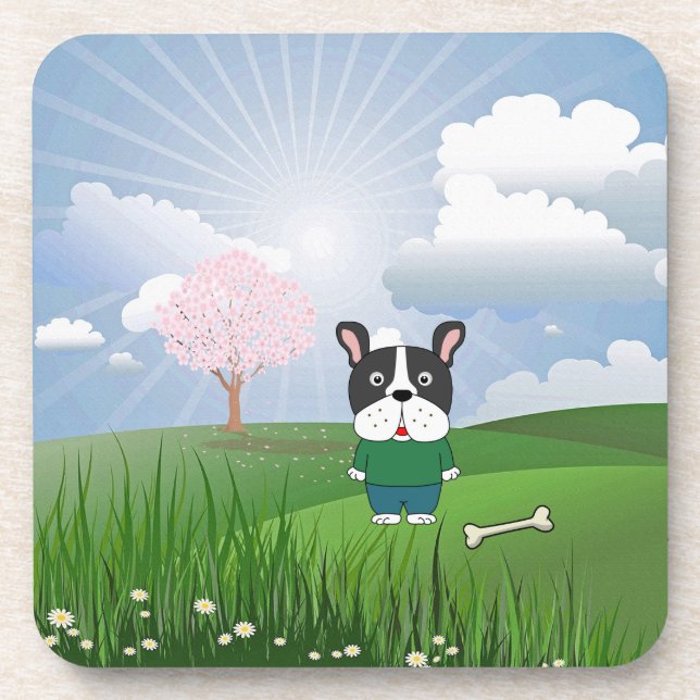 Bone-a-Fido Beverage Coaster (Front)