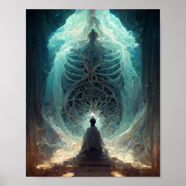 Bone Altar Fantasy Sci-Fi Art Poster (Front)