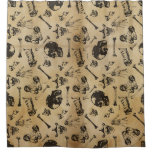 Bone Anatomy Archaeology Shower Curtain