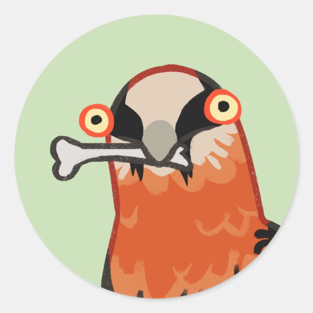 Bone Apettit Classic Round Sticker (Front)