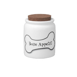 Bone Appetit dog treat jar