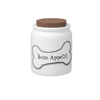 Bone Appetit dog treat jar