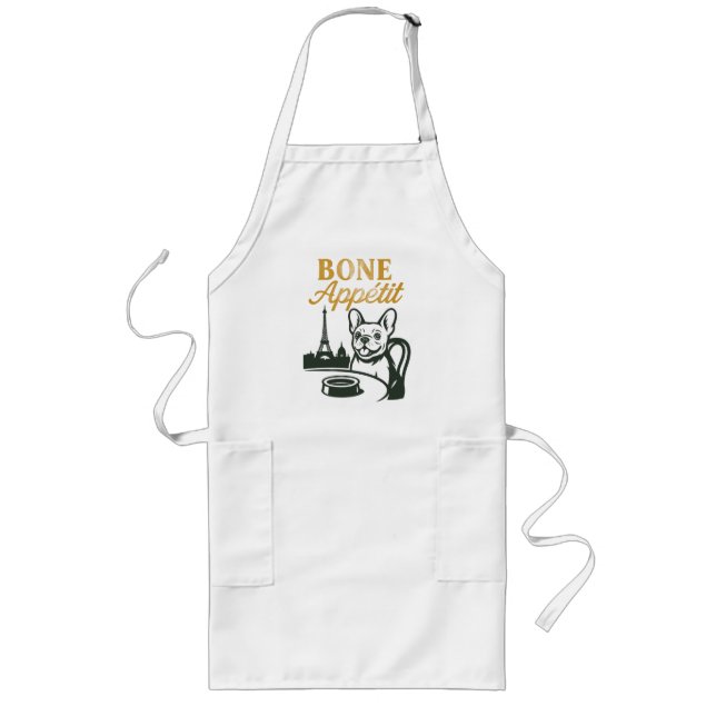 Bone Appétit Frenchie Apron (Front)