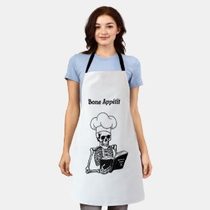 Bone Appétit Halloween Skeleton Chef Apron
