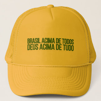Boné Brasil Above All God Above All Trucker Hat