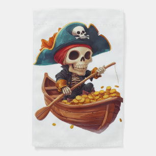 Bone Buccaneer � Funny Pirate Skull Garden Flag