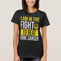 Bone Cancer Awareness Ribbon Beat Disease Warrior T-Shirt