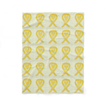 Bone Cancer Awareness Ribbon Fleece Chemo Blanket