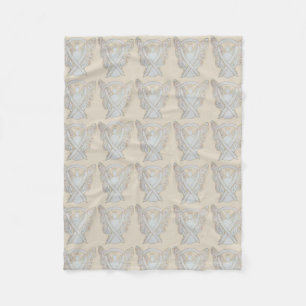 Bone Cancer Awareness Ribbon Fleece Chemo Blanket