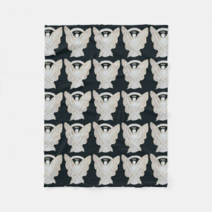 Bone Cancer Awareness Ribbon Fleece Chemo Blanket