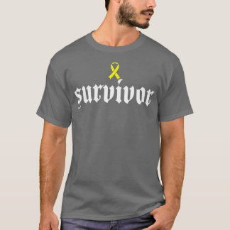Bone Cancer Awareness Survivor Yellow Ribbon Gift2 T-Shirt