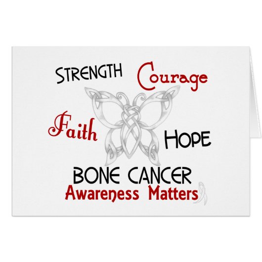 Bone Cancer Celtic Butterfly 3 (Front Horizontal)