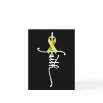 Bone Cancer Faith Sarcoma Bone Cancer Awareness Su Card