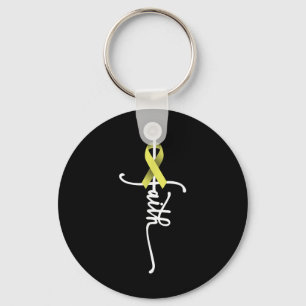 Bone Cancer Faith Sarcoma Bone Cancer Awareness Su Keychain