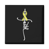 Bone Cancer Faith Sarcoma Bone Cancer Awareness Su Magnet