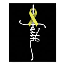 Bone Cancer Faith Sarcoma Bone Cancer Awareness Su Poster