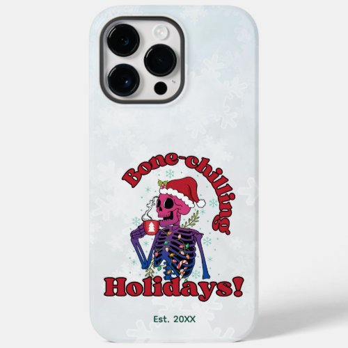 Bone_Chilling Holidays Skeleton in Bisexual Color Case_Mate iPhone 14 Pro Max Case