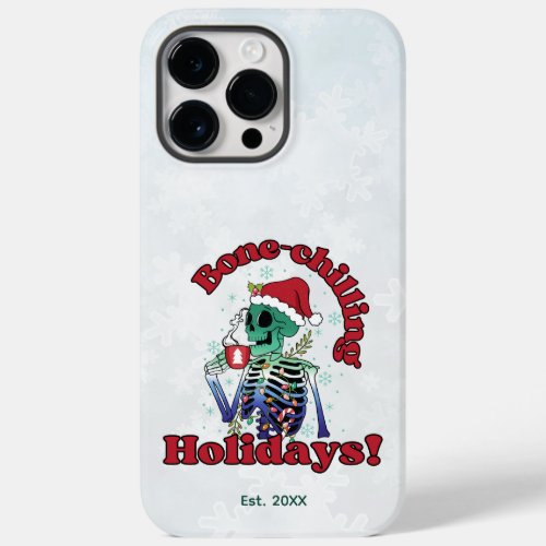 Bone_Chilling Holidays Skeleton in Gay Flag Color Case_Mate iPhone 14 Pro Max Case