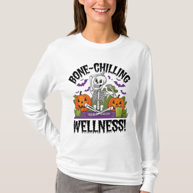 “Bone-Chilling Wellness” Premium Unisex Longsleeve T-Shirt (Front)