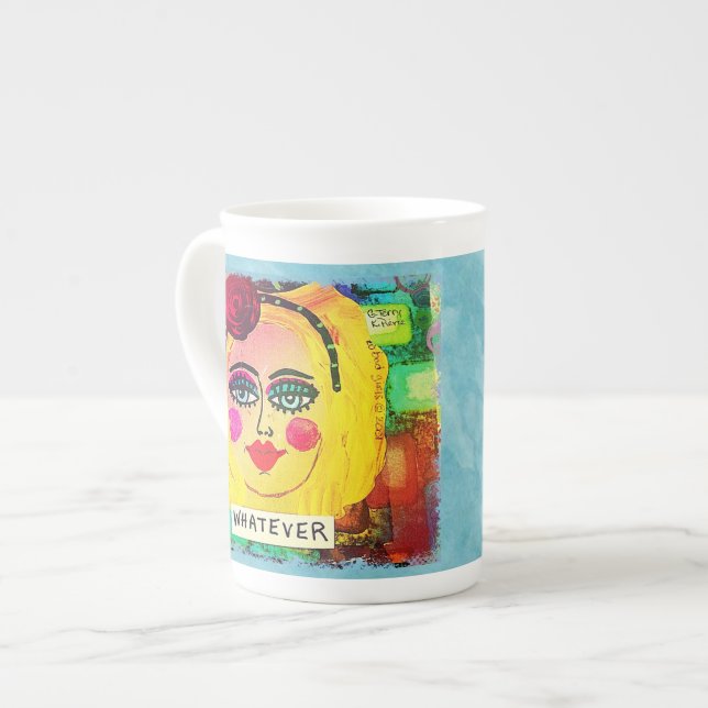 BONE CHINA 15 OZ MUG-WHATEVER MUG (Front Left)