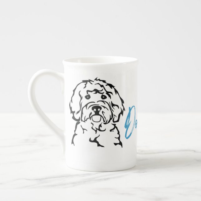 Bone China Doodle Joy! Mug (Left)