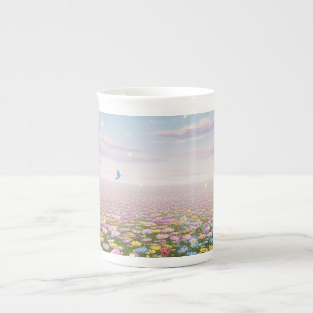 Bone China Mug Pastel Meadow (Front)