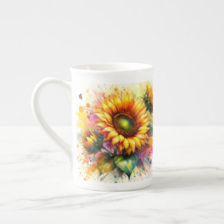 Bone China - Sunflowers Bone China Mug