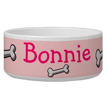 Bone Dog Bowl by Missed_Approach at Zazzle