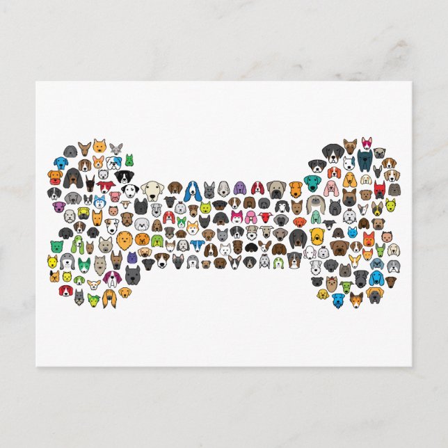 BONE Dog Cartoon Postcard (Front)