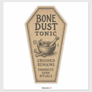 Bone Dust Tonic - Halloween Apothecary Label